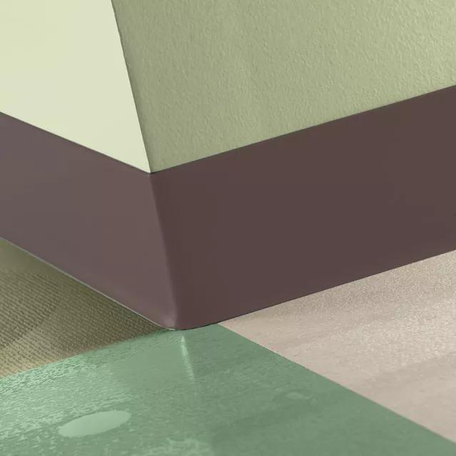 Johnsonite Commercial - TightLock - 4 3/8 in. Resilient Topset Rubber Wall Base - Espresso