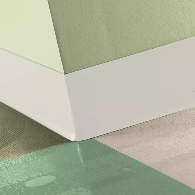 Johnsonite Commercial - TightLock - 4 3/8 in. Resilient Topset Rubber Wall Base - White Sand