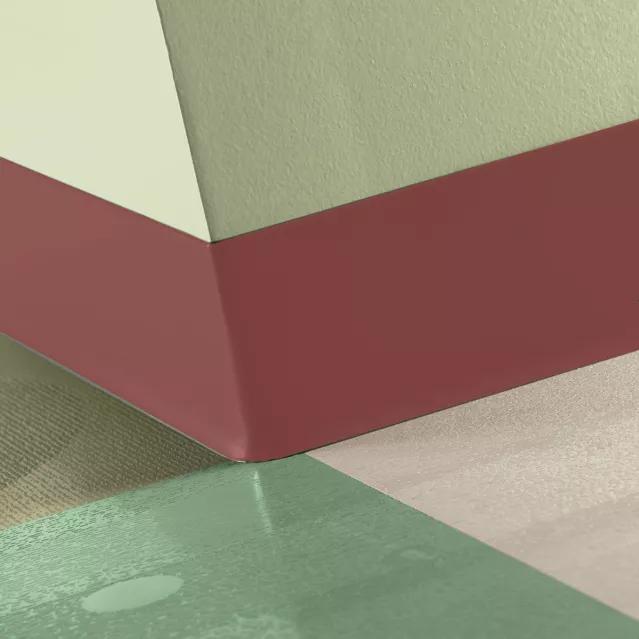 Johnsonite Commercial - TightLock - 4 3/8 in. Resilient Topset Rubber Wall Base - Sailor Red