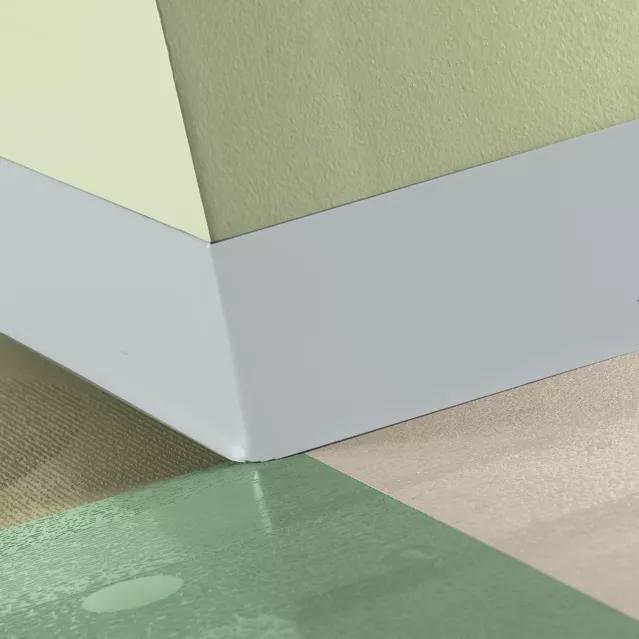 Johnsonite Commercial - TightLock - 4 3/8 in. Resilient Topset Rubber Wall Base - White Slipper