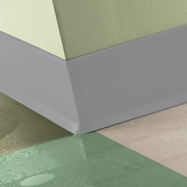 Johnsonite Commercial - Baseworks - 6 in. Thermoset Rubber Wall Base - Silver Grey