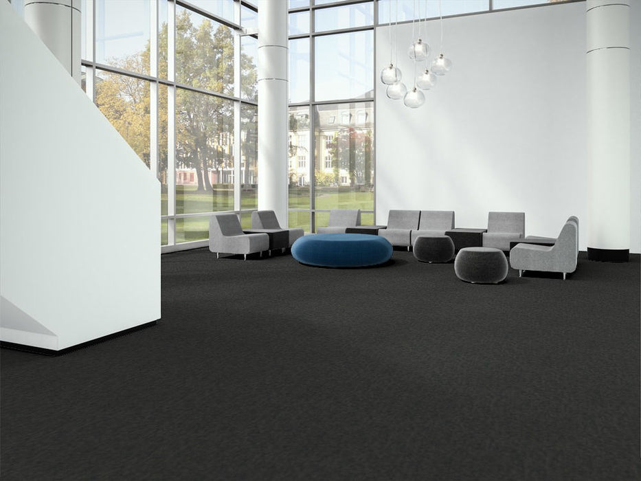 EF Contract - Stride - 24 in. x 24 in. - Commercial Carpet Tile - Carbon Installed