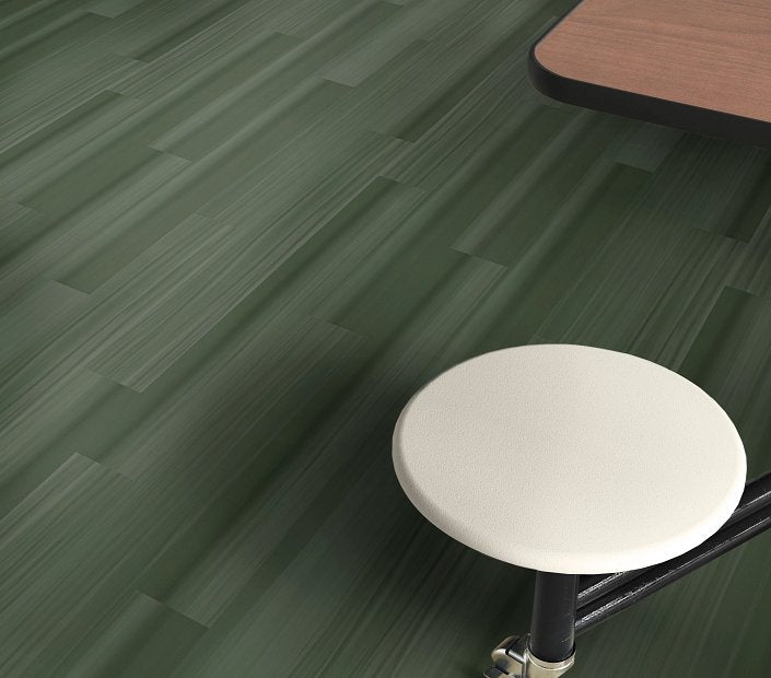 Philadelphia Commercial - Strie - Luxury Vinyl Tile - Verde floor installation