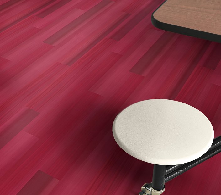 Philadelphia Commercial - Strie - Luxury Vinyl Tile - Ruby floor installation