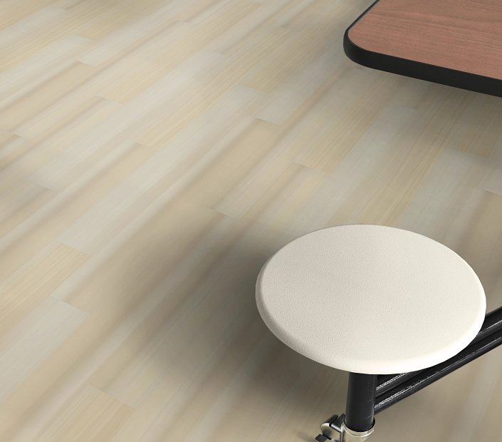 Philadelphia Commercial - Strie - Luxury Vinyl Tile - Alabaster floor installation