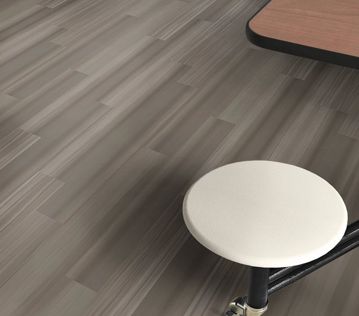 Philadelphia Commercial - Strie - Luxury Vinyl Tile - Artisan Grey floor installation