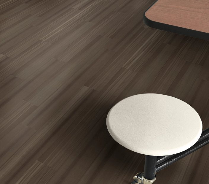 Philadelphia Commercial - Strie - Luxury Vinyl Tile - Raw Umber floor installation