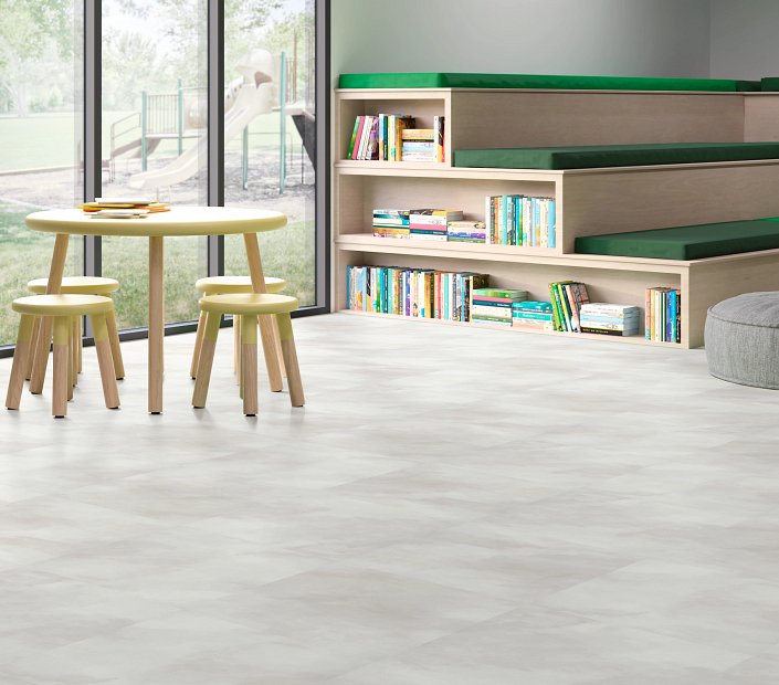 Philadelphia Commercial - Cumulus - 24 in. x 24 in. - Luxury Vinyl Tile - Cirrus Room Scene