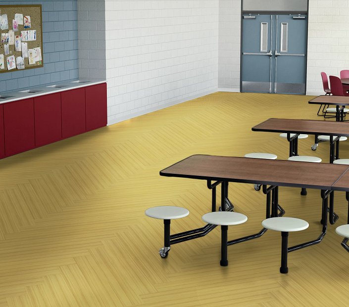 Philadelphia Commercial - Color Scope Ille - Luxury Vinyl Tile - Merigold floor installation