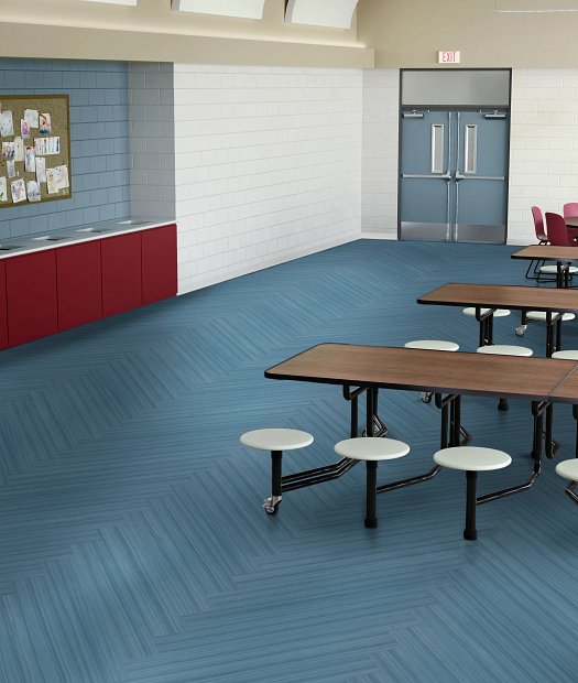 Philadelphia Commercial - Color Scope 5 - Luxury Vinyl Tile - Caribe floor installation