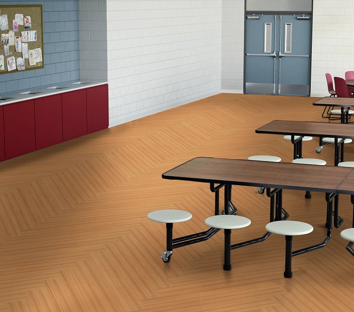 Philadelphia Commercial - Color Scope 5 - Luxury Vinyl Tile - Mandarin Installed