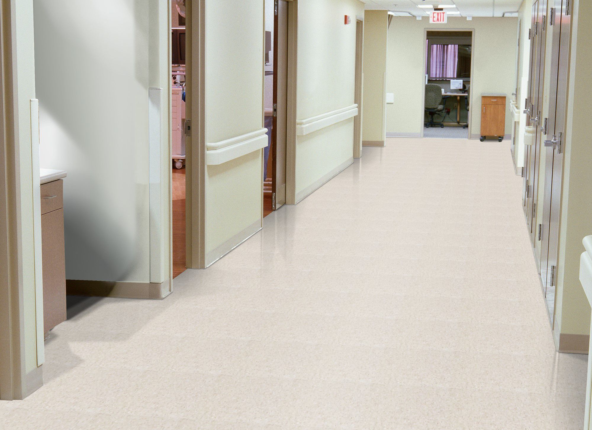 Armstrong Commercial - Standard Excelon Imperial Texture - Vinyl Composition Tile (VCT) - Pearl White