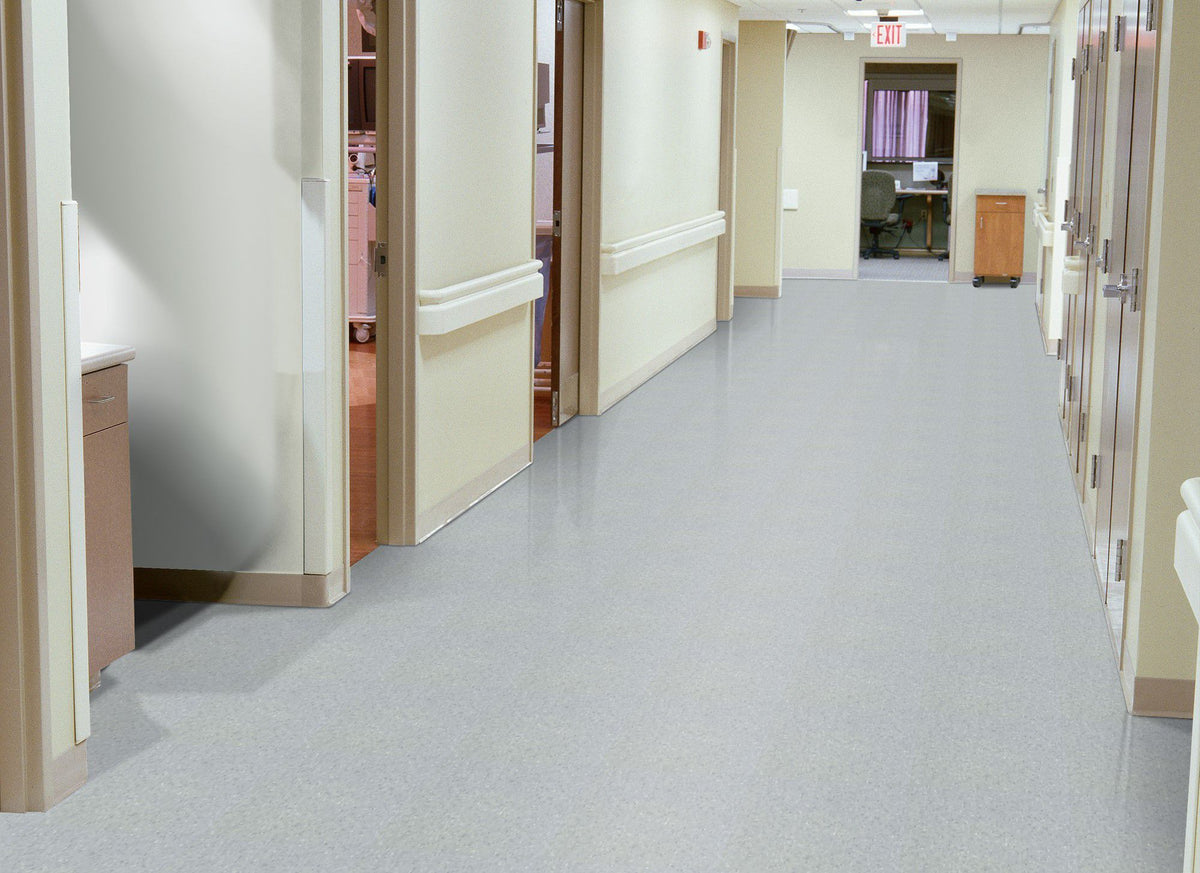 Armstrong Commercial - Standard Excelon Imperial Texture - Vinyl Composition Tile (VCT) - Shadow Blue Installed