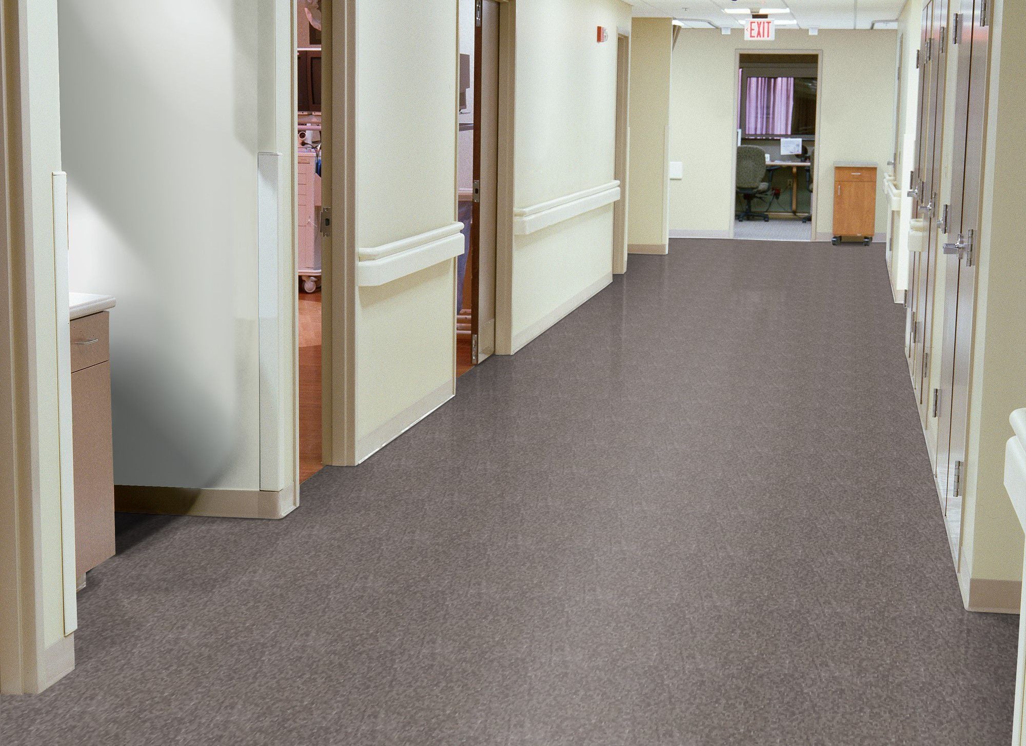 Armstrong Commercial - Standard Excelon Imperial Texture - Vinyl Composition Tile (VCT) - Smokey Brown