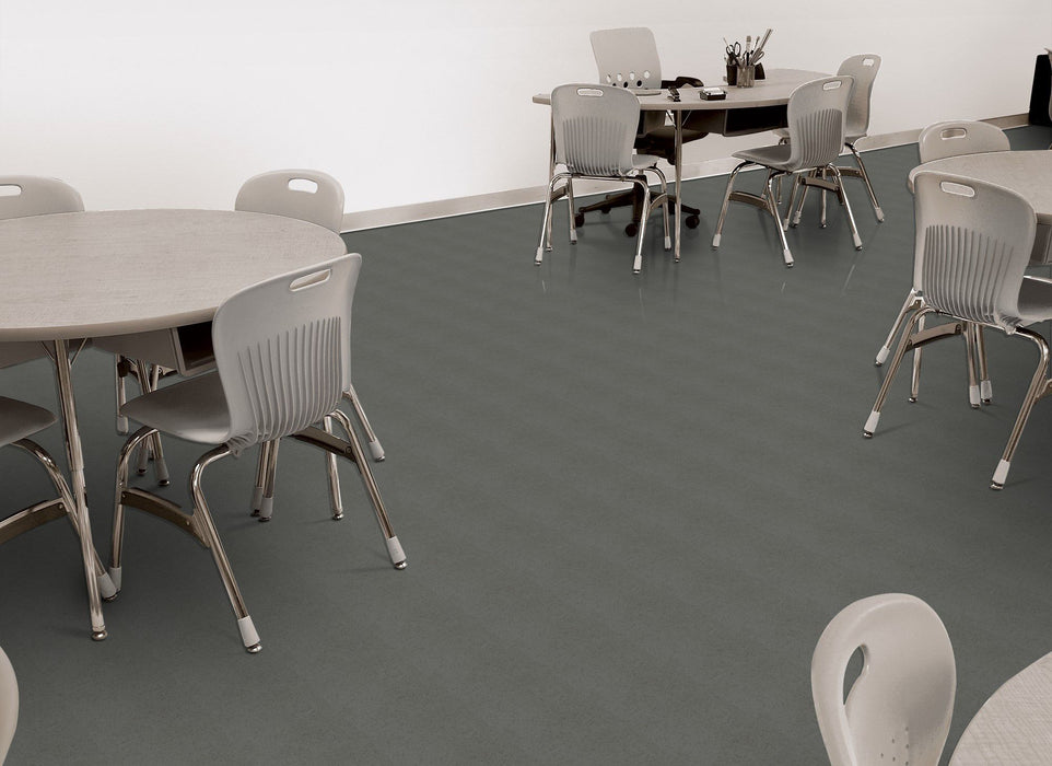 Armstrong Commercial - Premium Excelon Stonetex - Vinyl Composition Tile - Charcoal Installed
