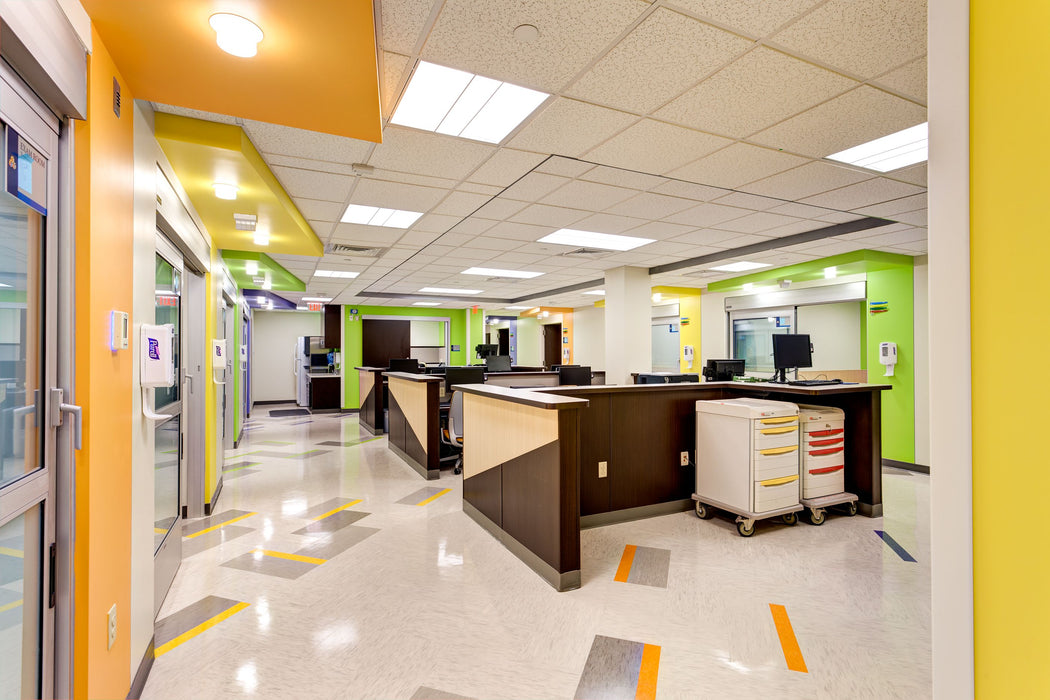 Armstrong Commercial - Standard Excelon Imperial Texture - Vinyl Composition Tile (VCT) - Screamin' Pumpkin Installed