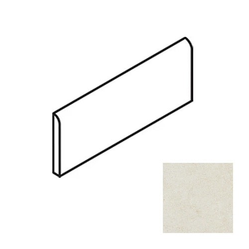 American Olean - Concrete Chic - 3 in. x 12 in. - Porcelain Tile Trim - Current Cream