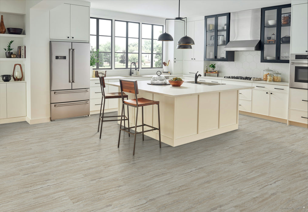 Armstrong Commercial - Alterna - 12 in. x 24 in. - Engineered Tile - Cream Buff Installed