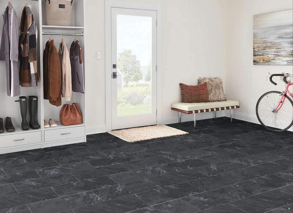 Armstrong Commercial - Alterna - 12 in. x 24 in. - Engineered Tile - Dynamic Grey Installed