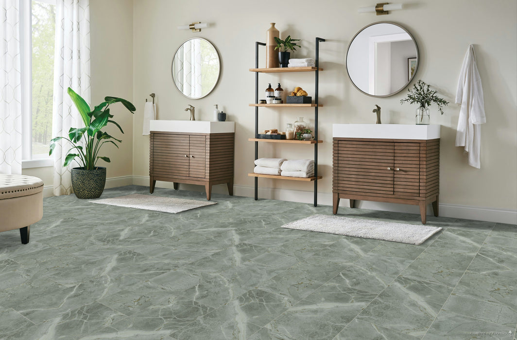 Armstrong Commercial - Alterna - 12 in. x 24 in. - Engineered Tile - Gray Mist Installed