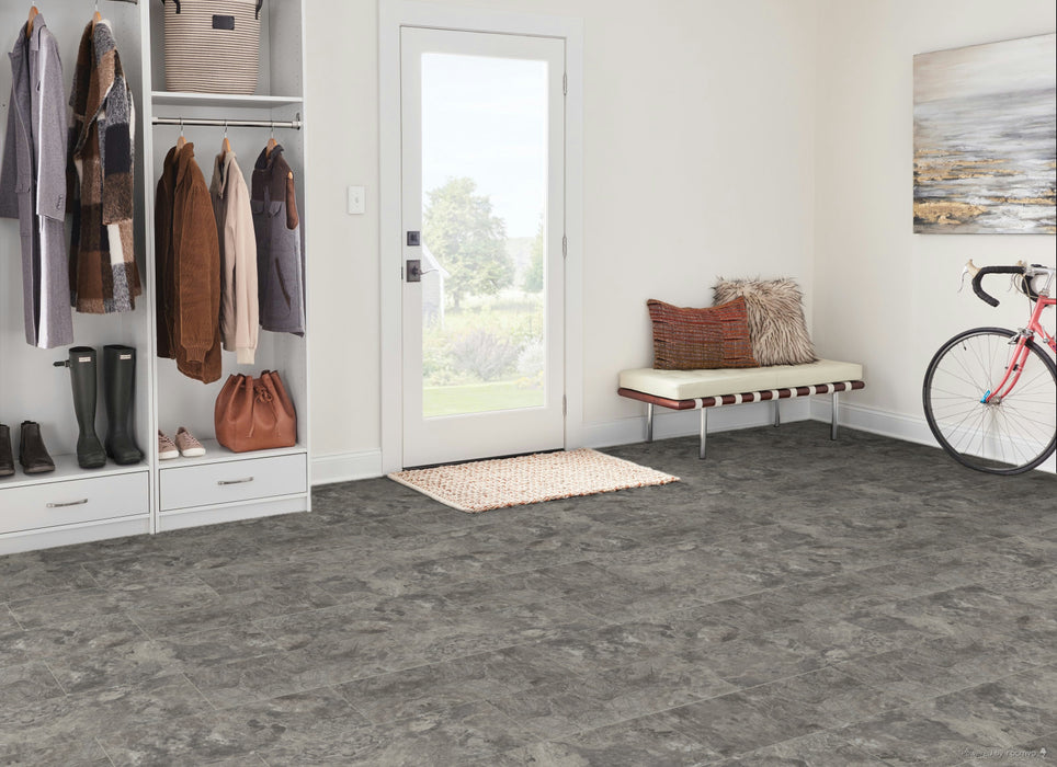 Armstrong Commercial - Alterna - 12 in. x 24 in. - Engineered Tile - Light Gray Installed