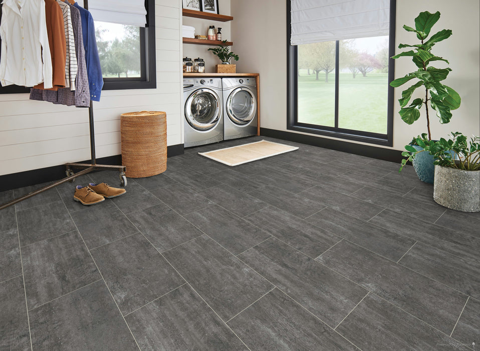 Armstrong Commercial - Alterna - 12 in. x 24 in. - Engineered Tile - Night Owl Installed