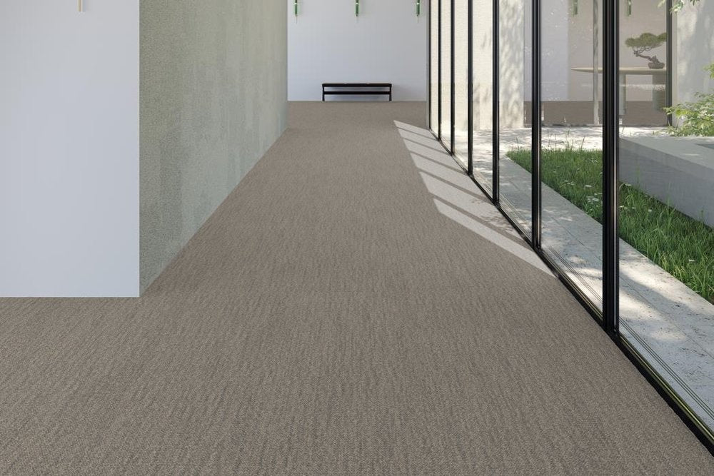 Shaw Contract - Local Landscapes - Element Tile - 18 in. x 36 in. - Commercial Carpet Tile - Desert Installed