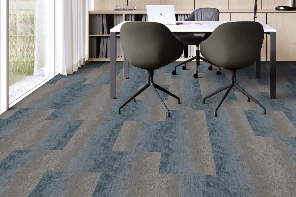 Shaw Contract - Local Landscapes - Migrate Tile - 18 in. x 36 in. - Commercial Carpet Tile - Coastal Water Installe