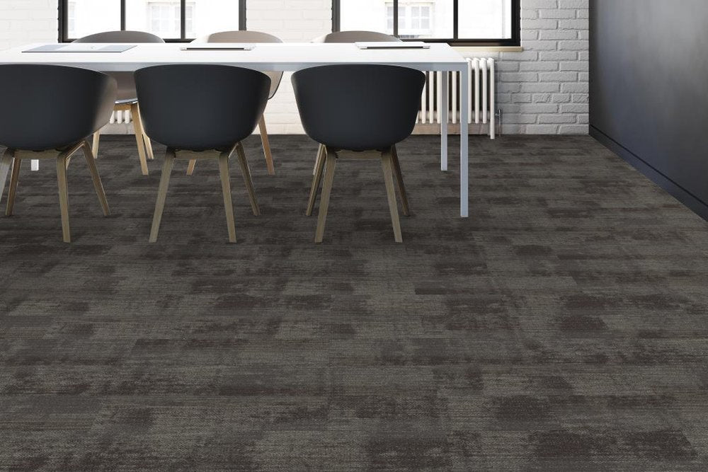 Shaw Contract - Connected Threads - French Knot Tile - 9 in. x 36 in. - Commercial Carpet Tile - Heritage