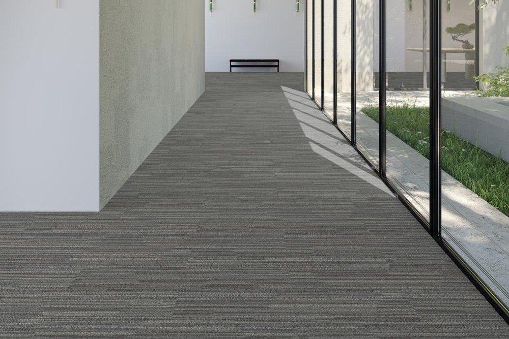 Shaw Contract - Connected Threads - Hand Stitch Tile - 9 in. x 36 in. - Commercial Carpet Tile - Reworked