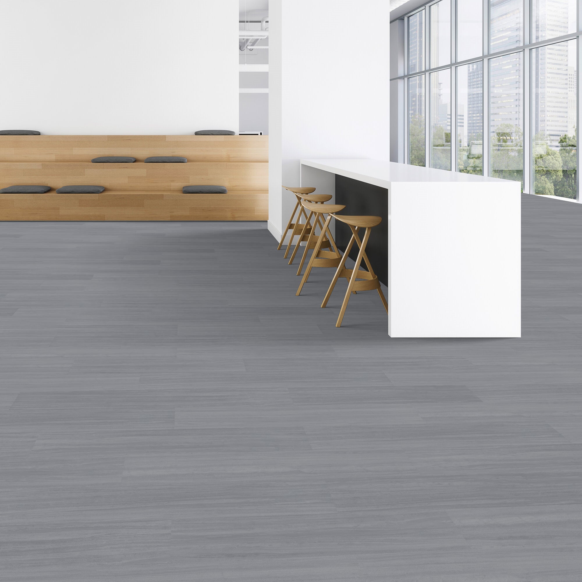 Patcraft - Anew 2.5 - 7 in. x 48 in. Luxury Vinyl - Slate