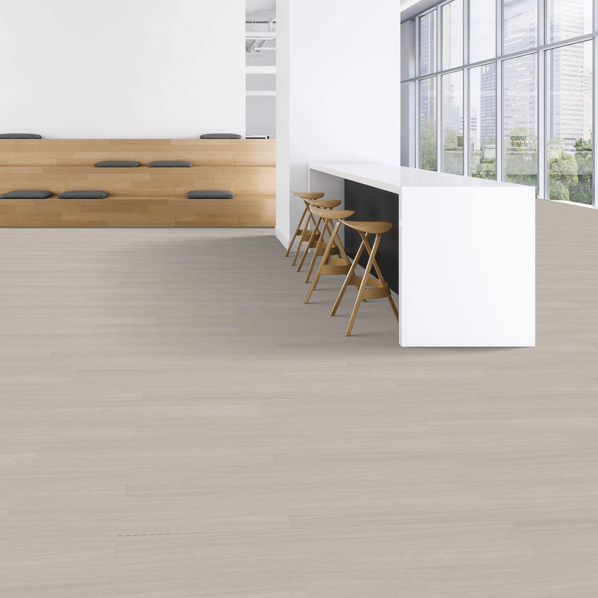 Patcraft - Anew 2.5 - 7 in. x 48 in. Luxury Vinyl - Ivory