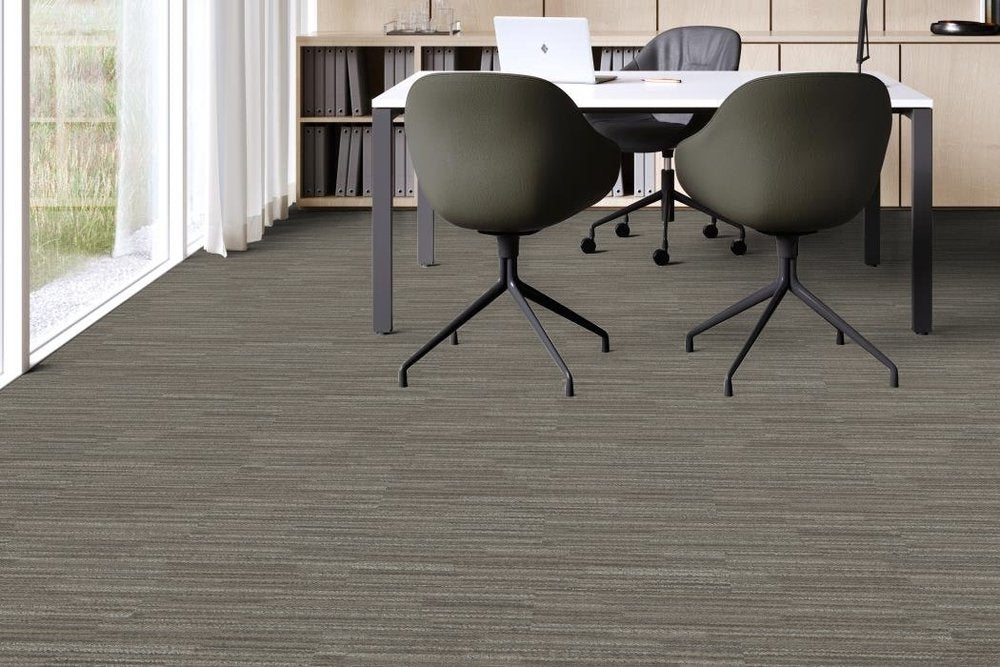 Shaw Contract - Connected Threads - Hand Stitch Tile - 9 in. x 36 in. - Commercial Carpet Tile - Connection