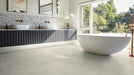 Karndean - Art Select 18" x 36" Glue Down Commercial Vinyl - Caliza Classico Bathroom Install 2