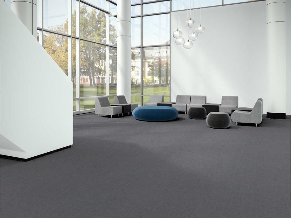 EF Contract - Batiste Moderne - 18 in. x 36 in. - Commercial Carpet Tile - Acier Installed