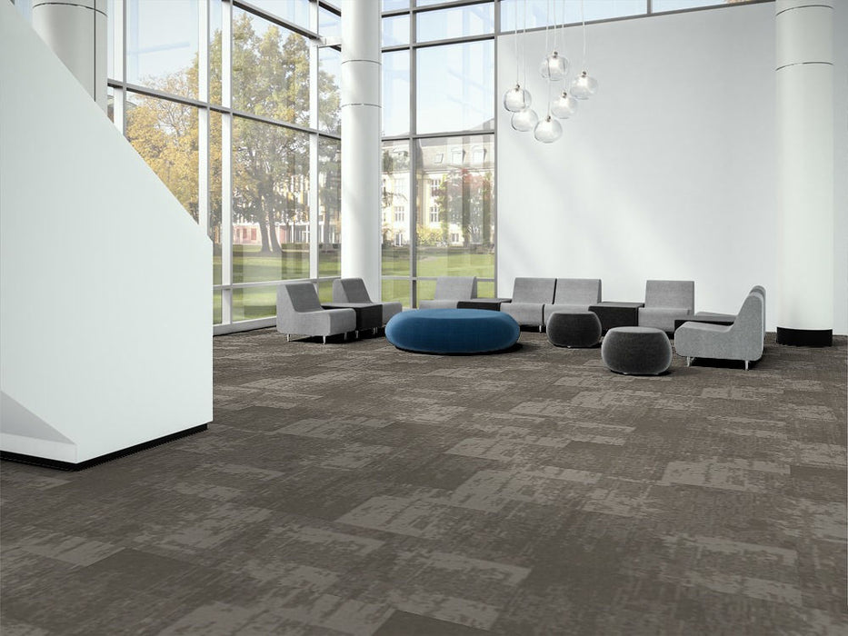 EF Contract - Artisan - 24 in. x 24 in. - Commercial Carpet Tile - Taupe Installed