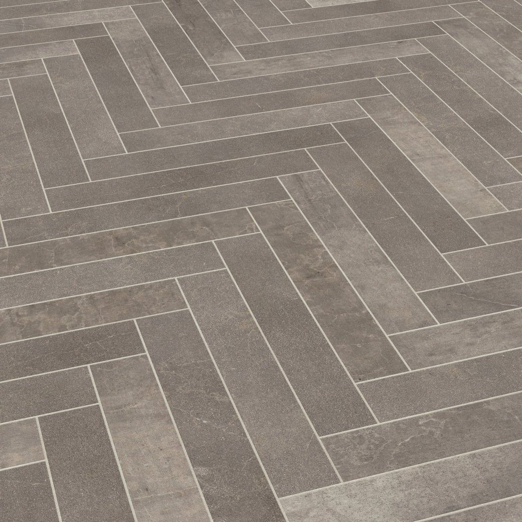Karndean - Opus 18 in. x 3 in. Commercial Gluedown Vinyl Tile - Fumo