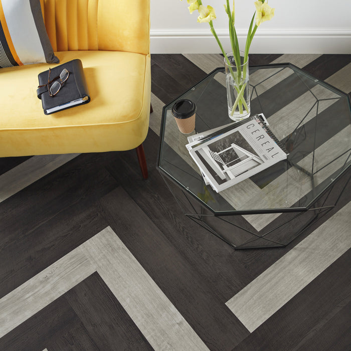 Karndean - Opus 6 in. x 36 in. Commercial Gluedown Vinyl Plank - Grano Installed