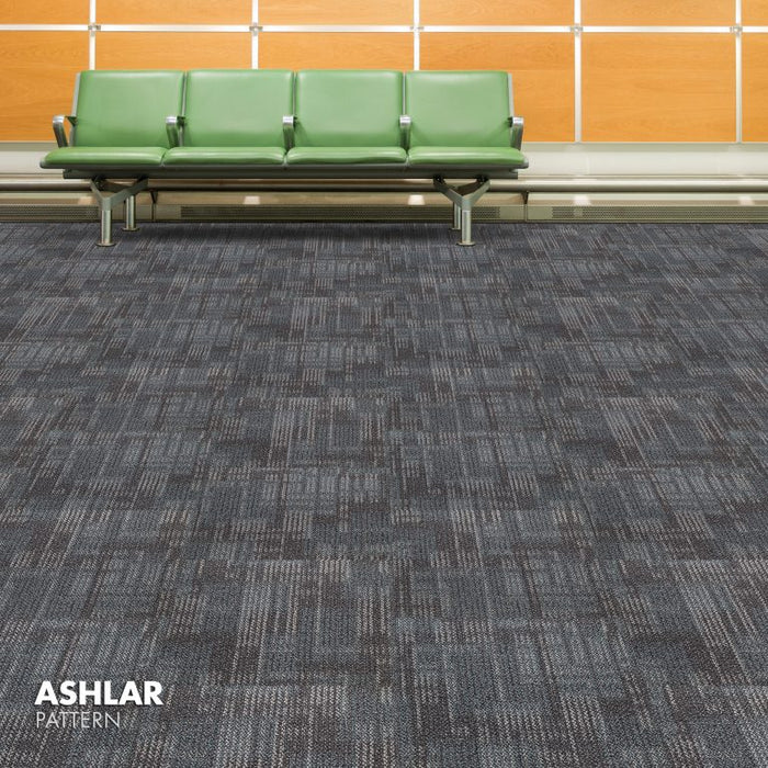 Kraus - Van Der Rohe- Commercial Carpet Tile - Graphite Installed