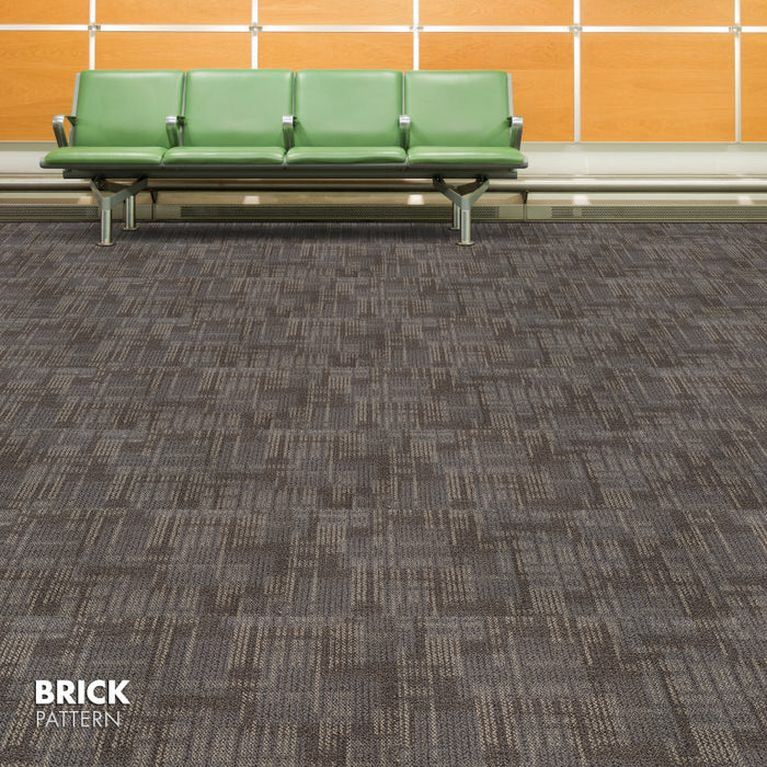 Kraus - Van Der Rohe - Commercial Carpet Tile - Rock Gray Room Scene