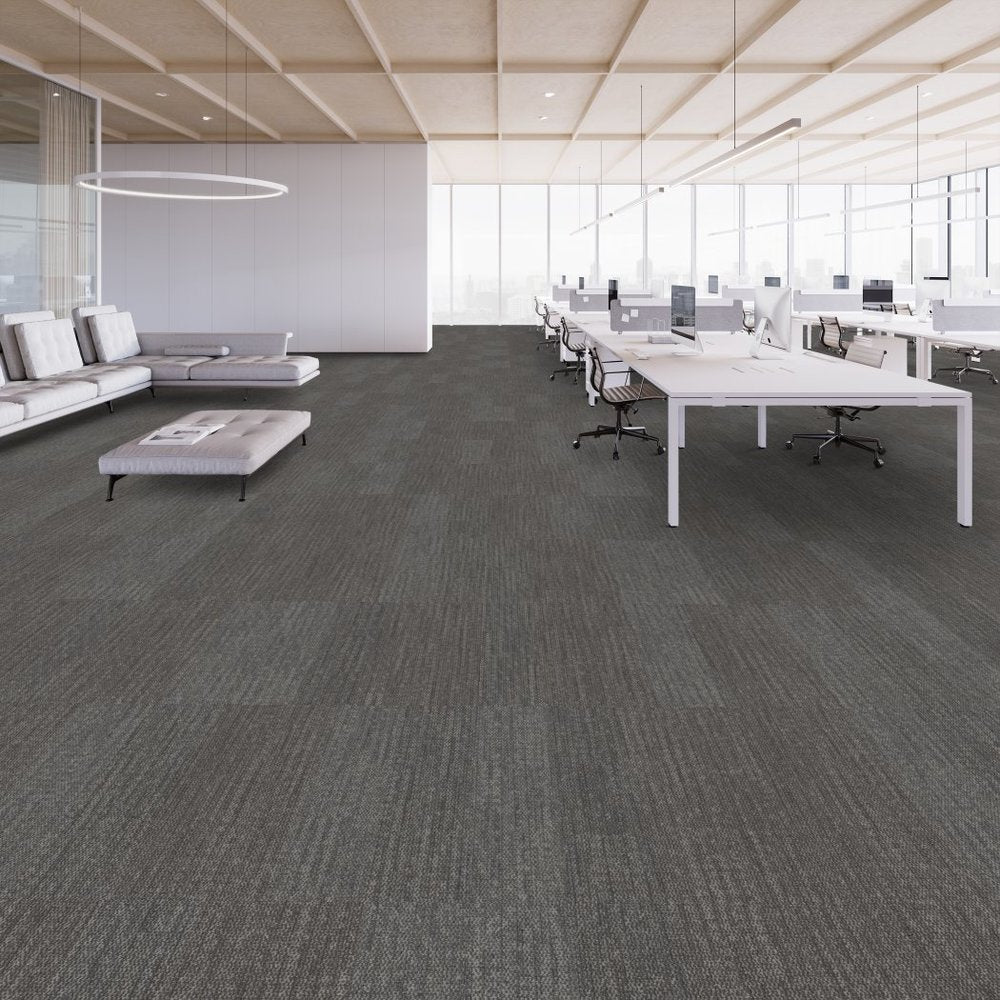 Shaw Contract - Connected Threads - Drop Stitch Strataworx Tile - 24 in. x 24 in. - Commercial Carpet Tile - Reworked