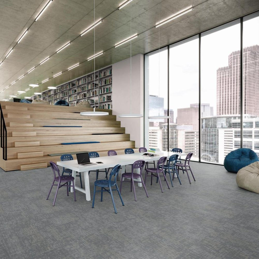 Shaw Contract - Creative Zone - Daydreamer Tile - 24 in. x 24 in. - Commercial Carpet Tile - Reset Room Scene