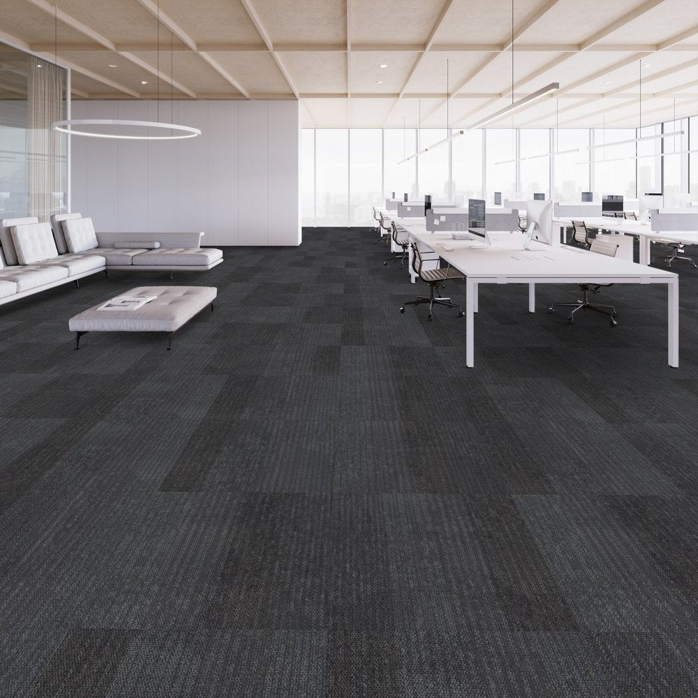 Shaw Contract - Connected Threads - Knitted Strataworx Tile - 24 in. x 24 in. - Commercial Carpet Tile - Mended