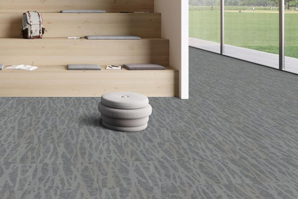 Shaw Contract - Creative Zone - Ponder Tile - 24 in. x 24 in. - Commercial Carpet Tile - Reset Room scene