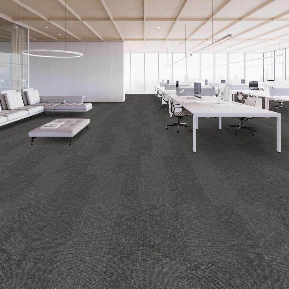 Shaw Contract - Connected Threads - Pleated Strataworx Tile - 24 in. x 24 in. - Commercial Carpet Tile - Vintage