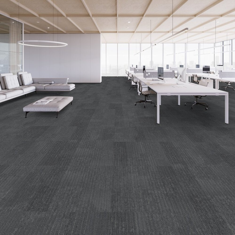 Shaw Contract - Connected Threads - Knitted Strataworx Tile - 24 in. x 24 in. - Commercial Carpet Tile - Threaded