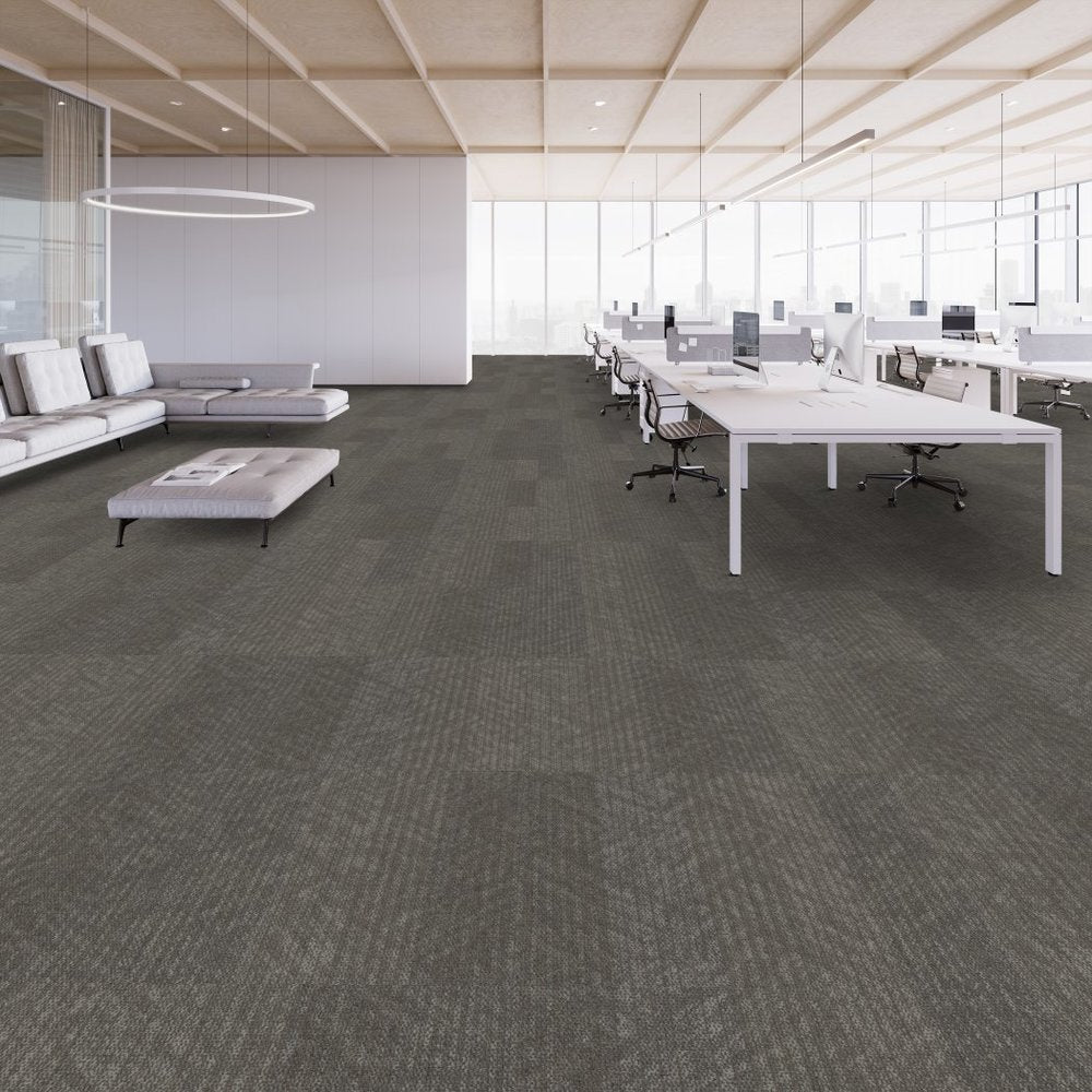 Shaw Contract - Connected Threads - Pleated Strataworx Tile - 24 in. x 24 in. - Commercial Carpet Tile - Cozy