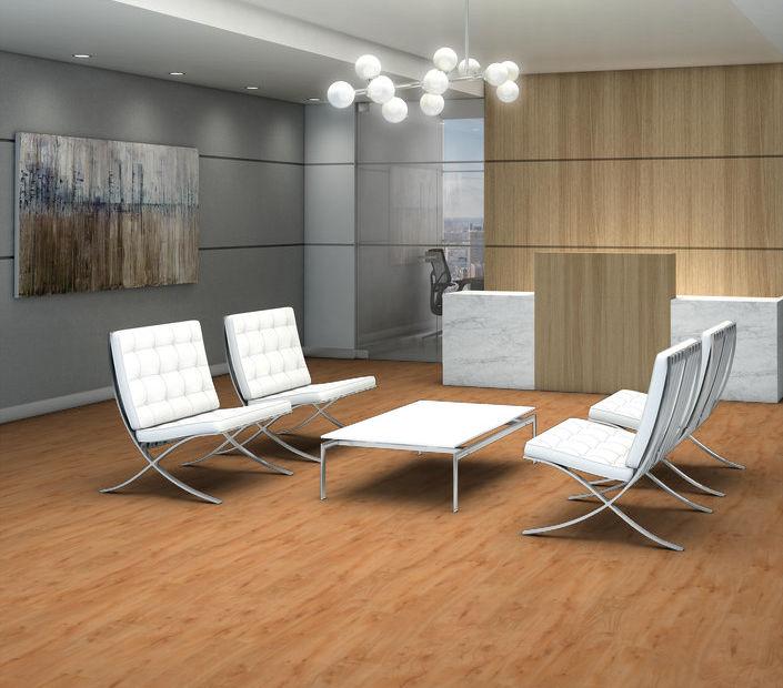 Philadelphia Commercial - Bosk - Luxury Vinyl Plank - Light Cherry floor installation