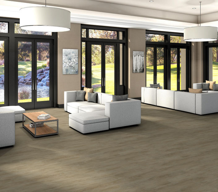 Philadelphia Commercial - Bosk - Luxury Vinyl Plank - Bleached Oak floor installation