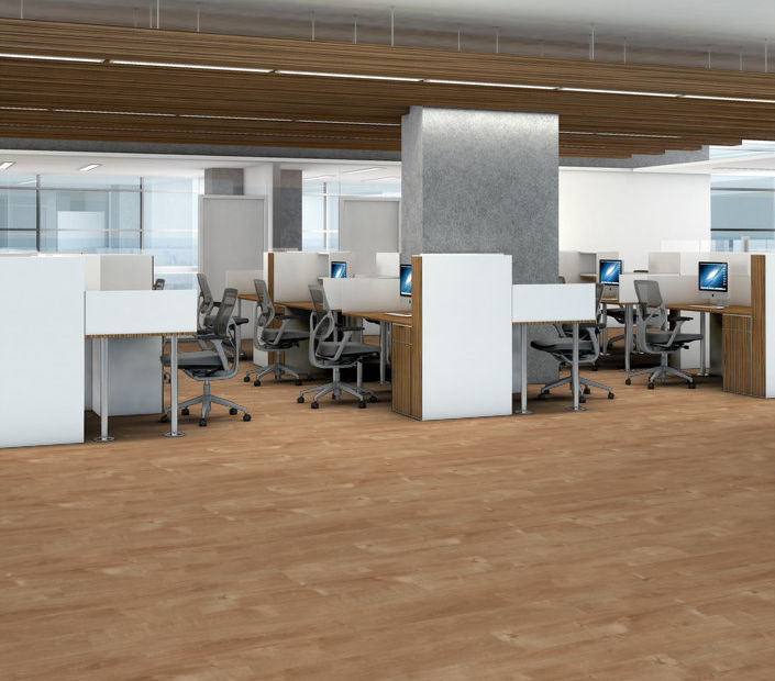Philadelphia Commercial - Bosk - Luxury Vinyl Plank - Natural Oak floor installation
